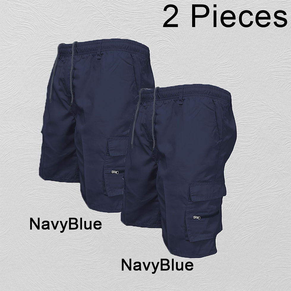 Thumbnail: Men's Loose Fit Cargo Shorts with Big Pockets – Safari Style