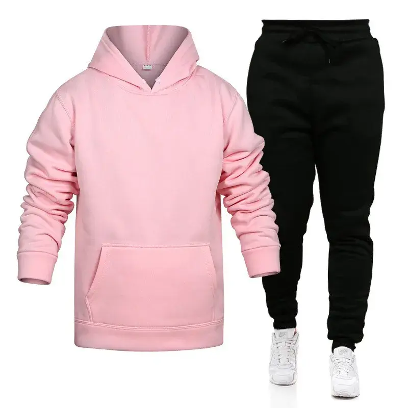 Thumbnail: Men’s Blank Hoodie and Track Pants Set