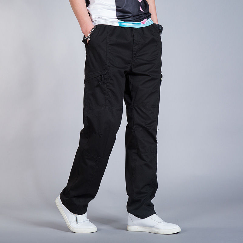 Thumbnail: Men's Loose Fit Casual Elastic Waist Cargo Pants