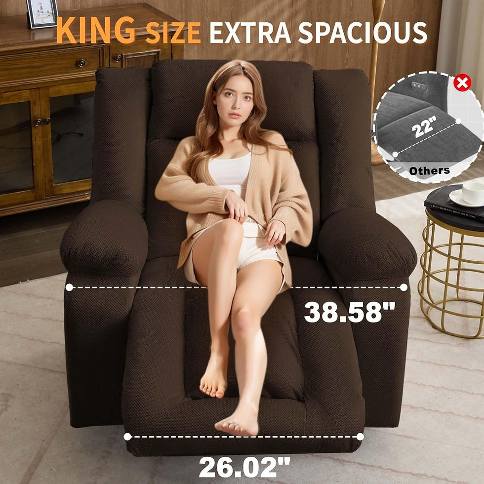 Thumbnail: Oversized Power Recliner with Swivel Rocking Electric Recline Massage