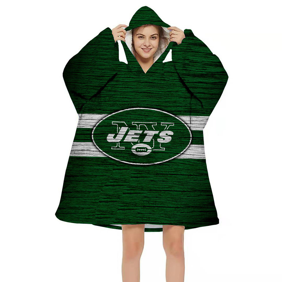Thumbnail: Oversized Fleece Wearable Blanket Hoodie Thick Winter Plush Hoodie