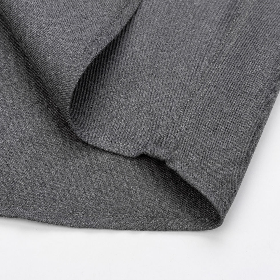 Thumbnail: Payel Wool Blend Long Sleeve Solid Dress Shirt for Men – Smart Casual