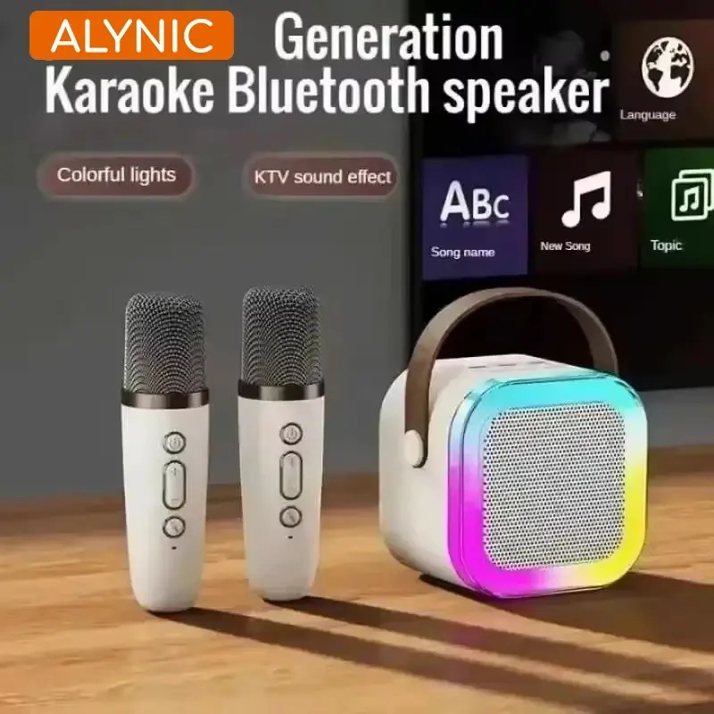 Thumbnail: Portable Karaoke Machine with Bluetooth 5.3 PA Speaker and Dual Wireless Mics
