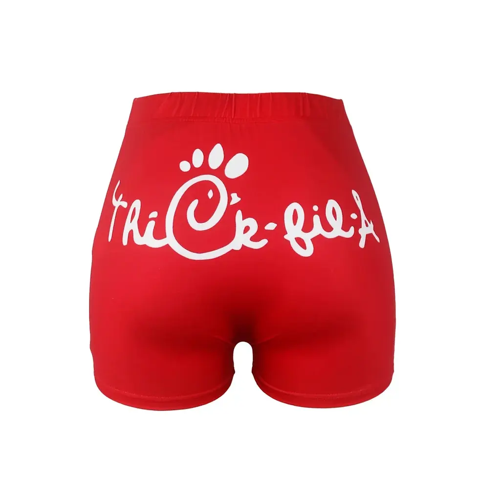 Thumbnail: Booty Shorts for Women with I Love My Boyfriend Print for Gym and Fitness