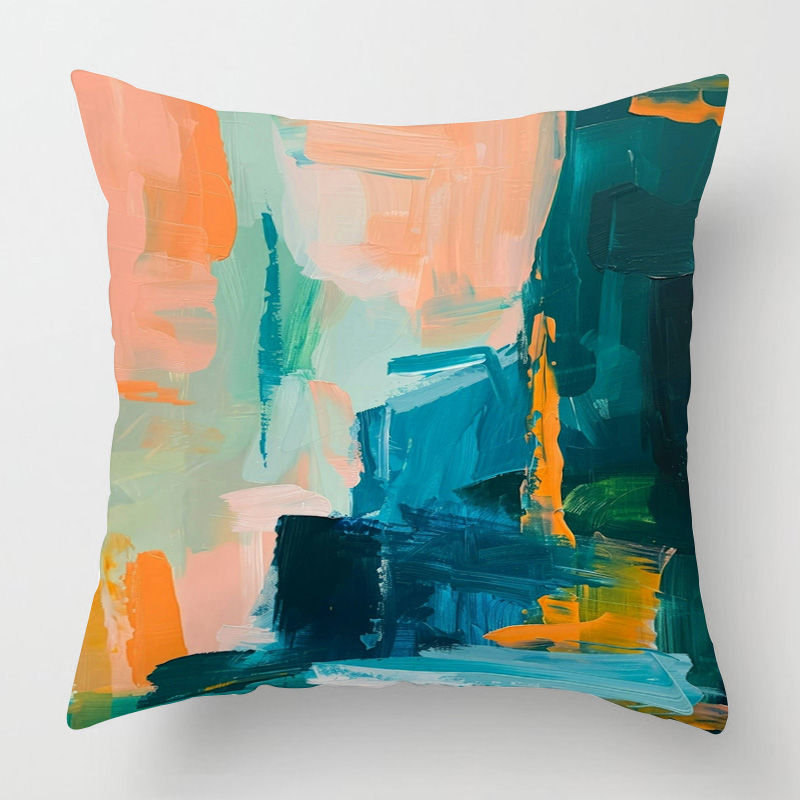 Thumbnail: Nordic Abstract Art Pillow Case – 40x40cm Living Room & Sofa Decor