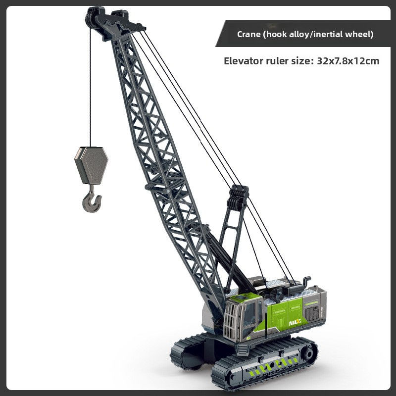 Thumbnail: Alloy Construction Vehicle Toy Set – Bulldozer, Crane & Excavator