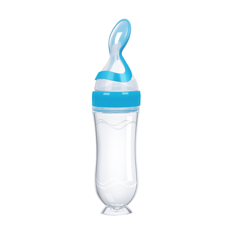 Thumbnail: Silicone Baby Bottle Feeder – 90ML with Spoon for Rice Cereal & Food Supplement