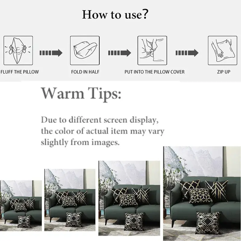 Thumbnail: 45x45CM Luxury European Decorative Throw Pillow Cover for Couch and Bedroom