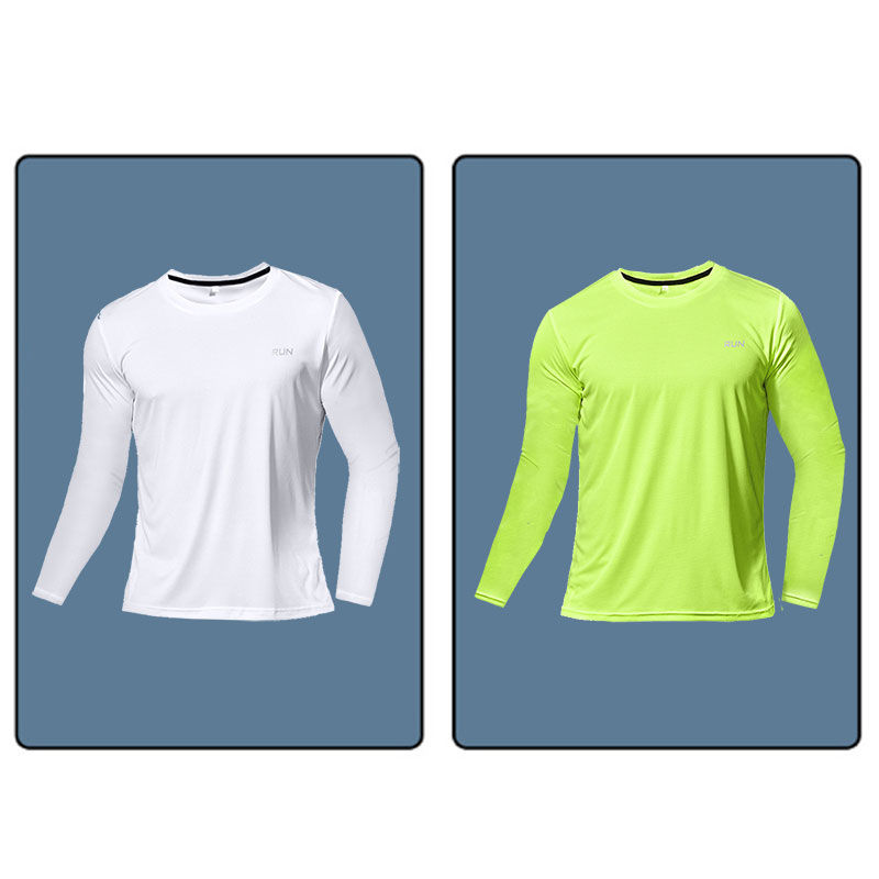 Thumbnail: Men’s Quick-Dry Long Sleeve Sports T-Shirt – Breathable Gym Training Top