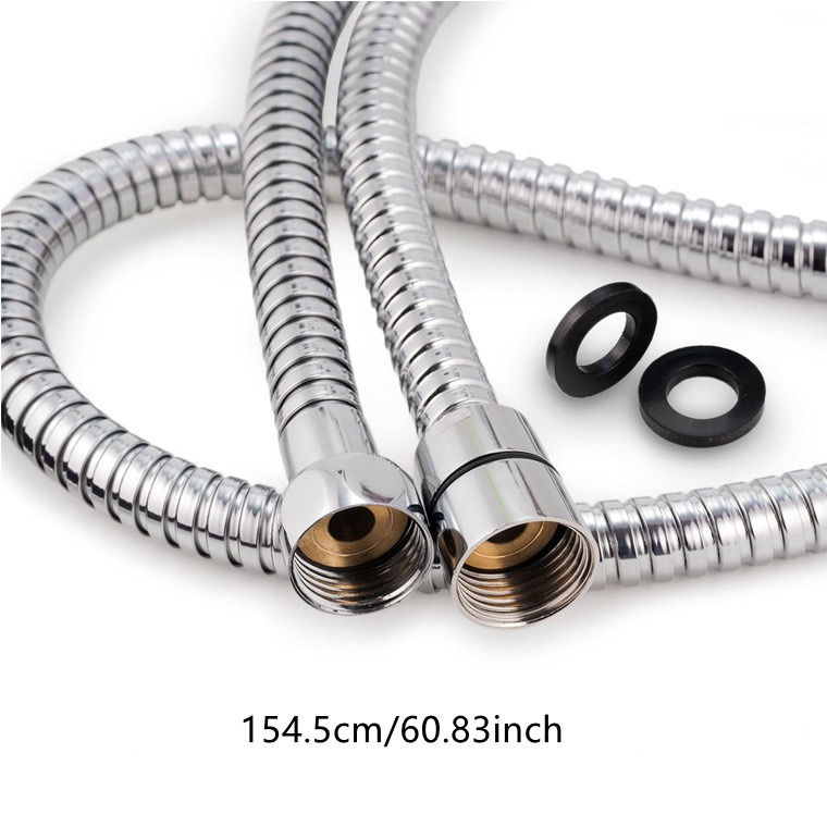 Thumbnail: Luxury Dual Shower Head System with Flexible Hose and 5 Spray Settings