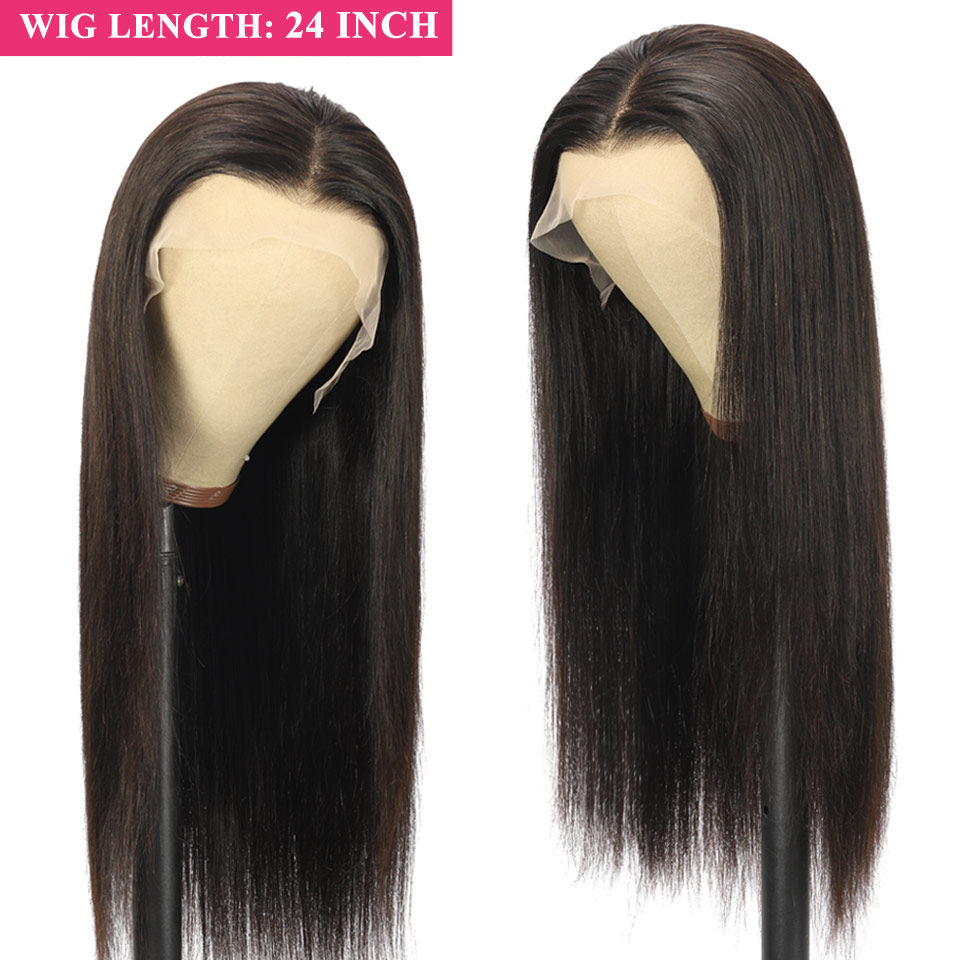 Straight HD Lace Frontal Wig 13x6 & 5x5 Glueless – Brazilian Hair