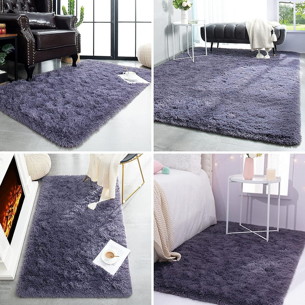 Thumbnail: Fluffy Area Rug – Soft Bedroom & Living Room Carpet for Kids