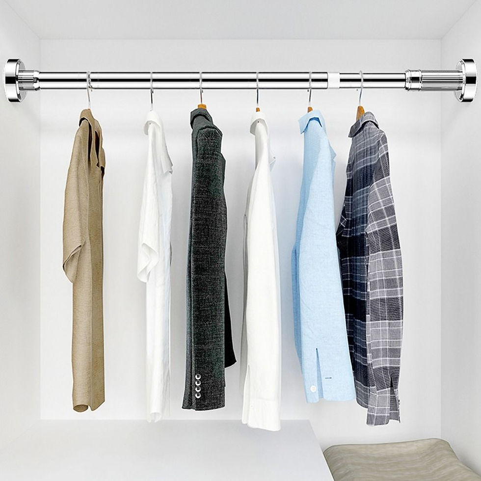 Thumbnail: 35–80cm Adjustable Stainless Steel Clothes Drying Rack