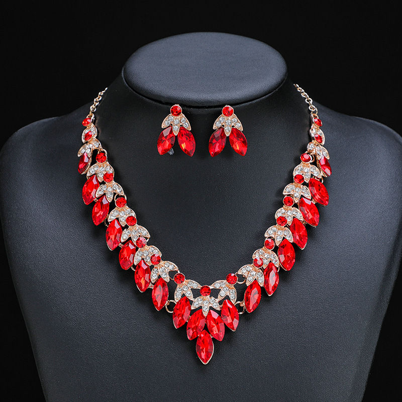 Thumbnail: 3 Piece Adjustable Necklace and Earrings Jewelry Set for Women Gift