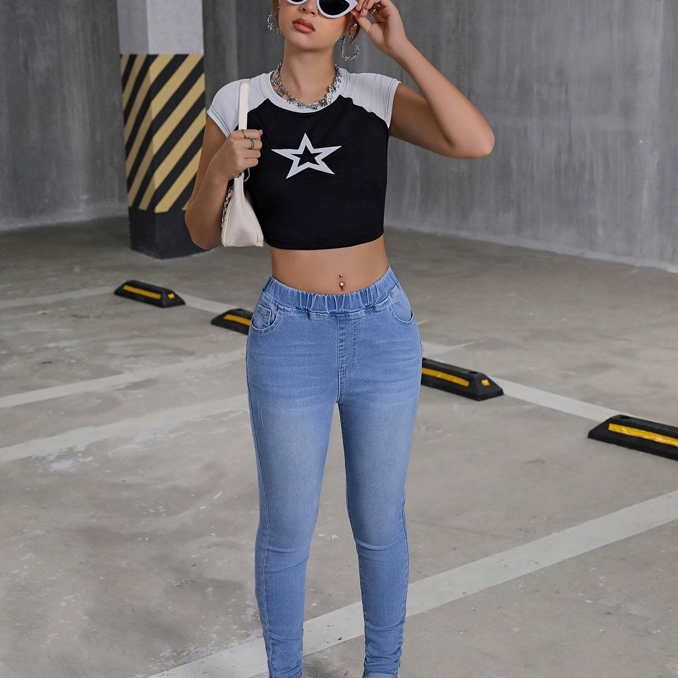 Girls' Casual Slim-Fit High-Stretch Skinny Jeans – Tween & Teen