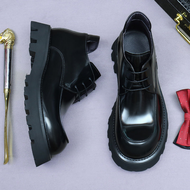 Thumbnail: Mens Chelsea Boots Genuine Leather Ankle Winter Business Fashion Shoes