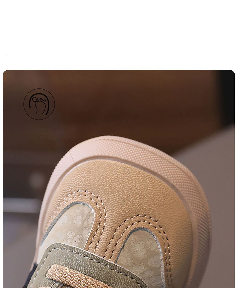 Thumbnail: Kids PU Leather Sneakers Soft Sole Ergonomic Casual Shoes for Girls and Boys