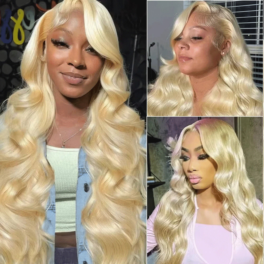 Blonde Body Wave 13x6 HD Lace Frontal Brazilian Human Hair Wig