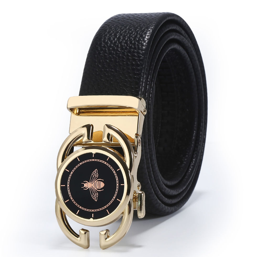 Thumbnail: Men Leather Dress Belts Famous Brand Genuine Leather Belts