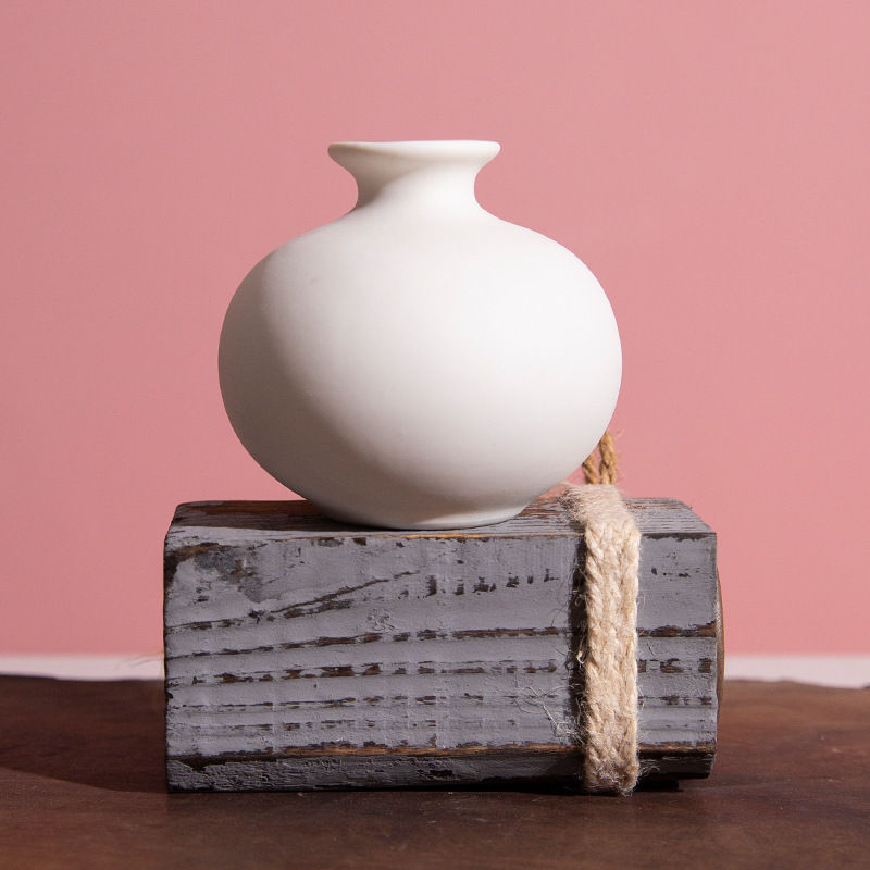 Thumbnail: Ornaments Ceramic Small Flower Bottle White Vase