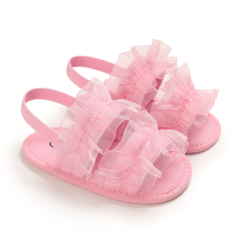 Thumbnail: Baby Girl Summer Sandals Soft Sole Princess First Walker Shoes for Newborns