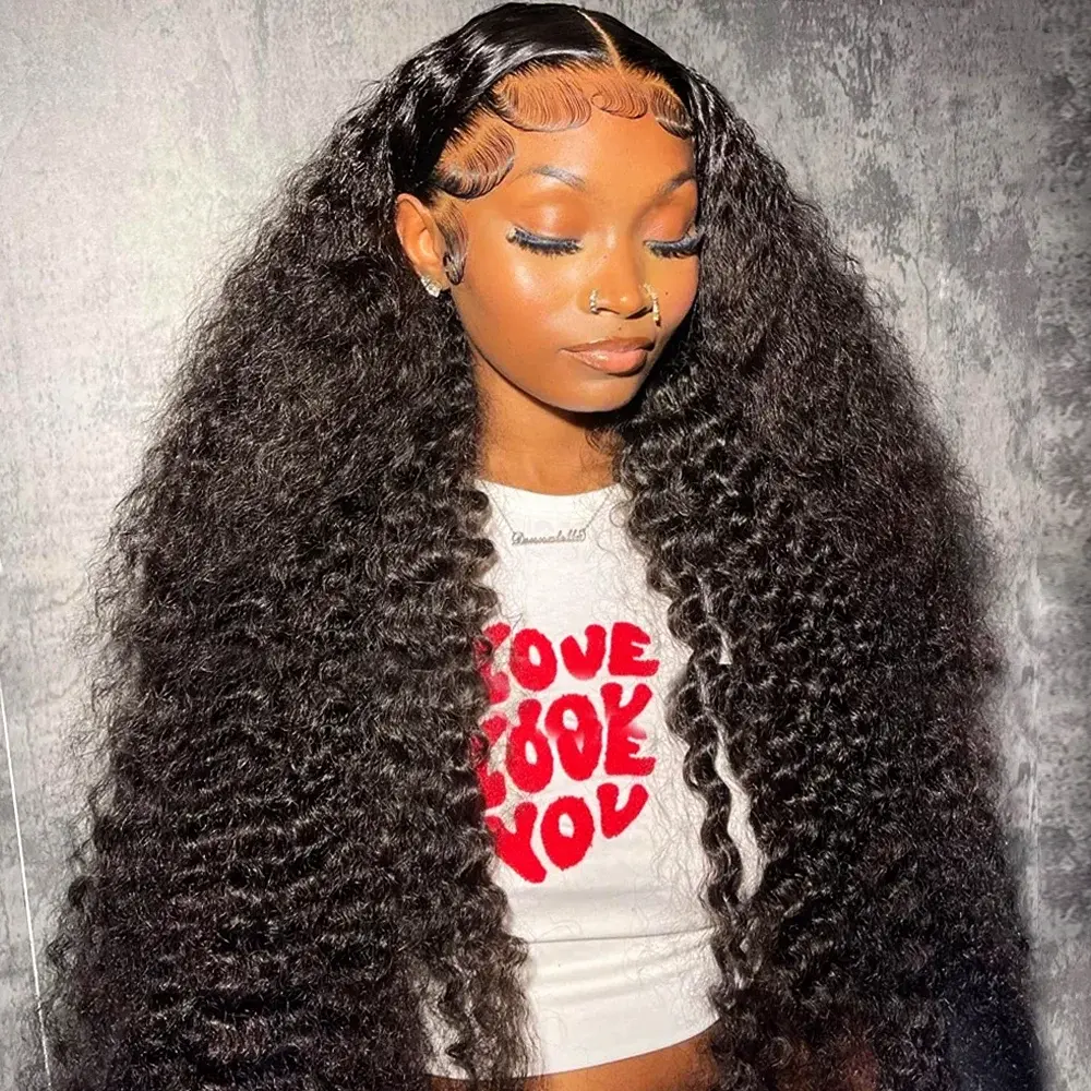 Water Wave Brazilian Hair Wig – 300% Density HD Lace Frontal