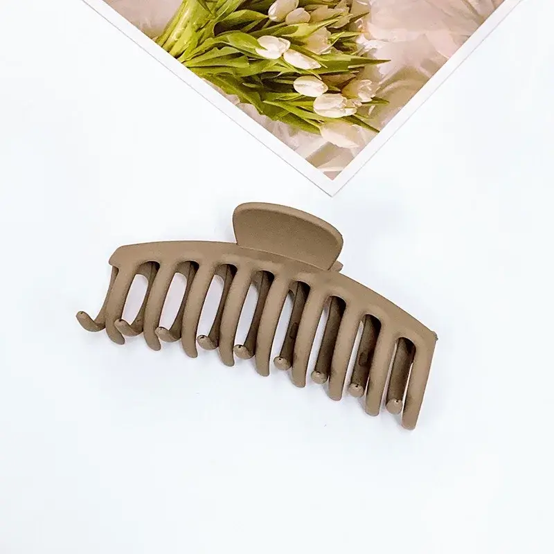 Thumbnail: 1/2/4/6 Pcs Large Matte Geometric Hair Claw Clips for Women Girls
