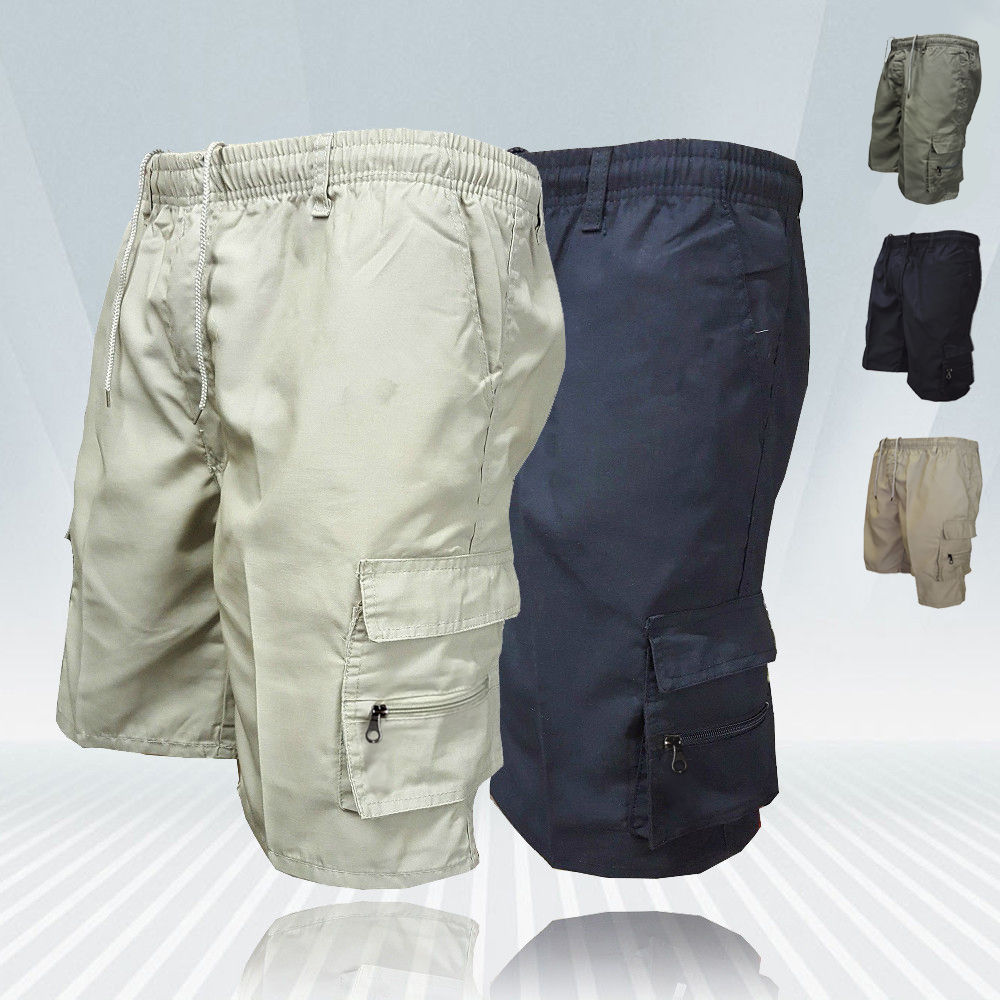 Men's Loose Fit Cargo Shorts with Big Pockets – Safari Style