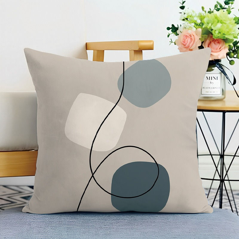 Thumbnail: Simple Printed Decorative Pillowcase – Bedroom & Living Room Cushion