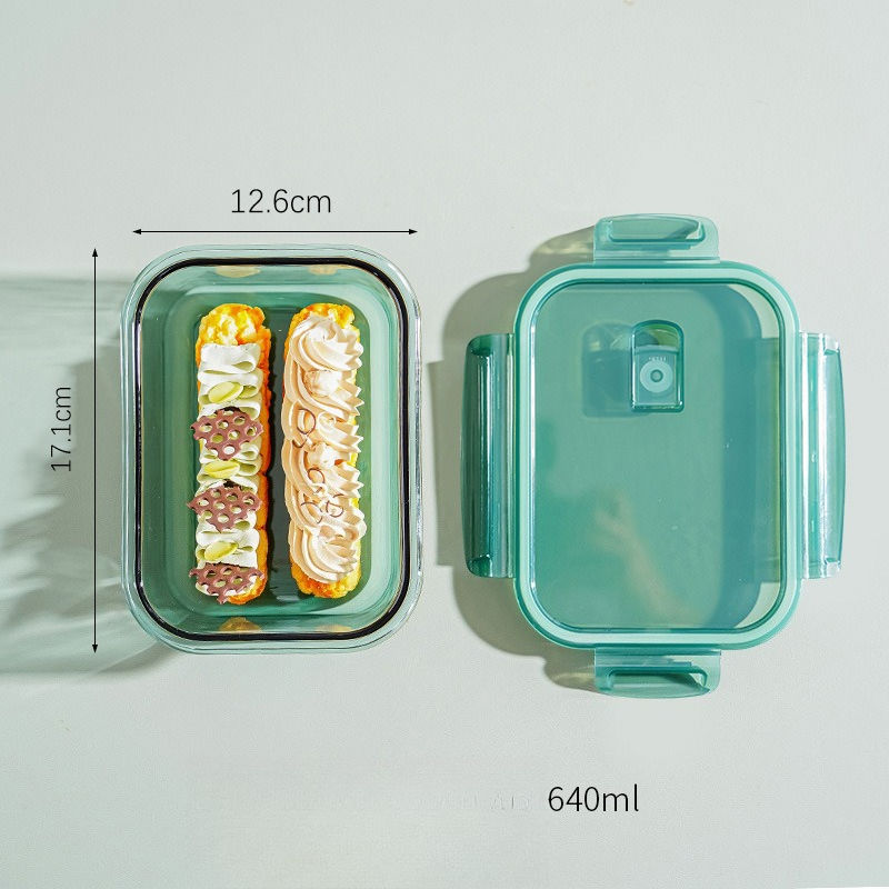 Thumbnail: Borosilicate Glass Lunch Box – Microwave-Safe Student Meal Container