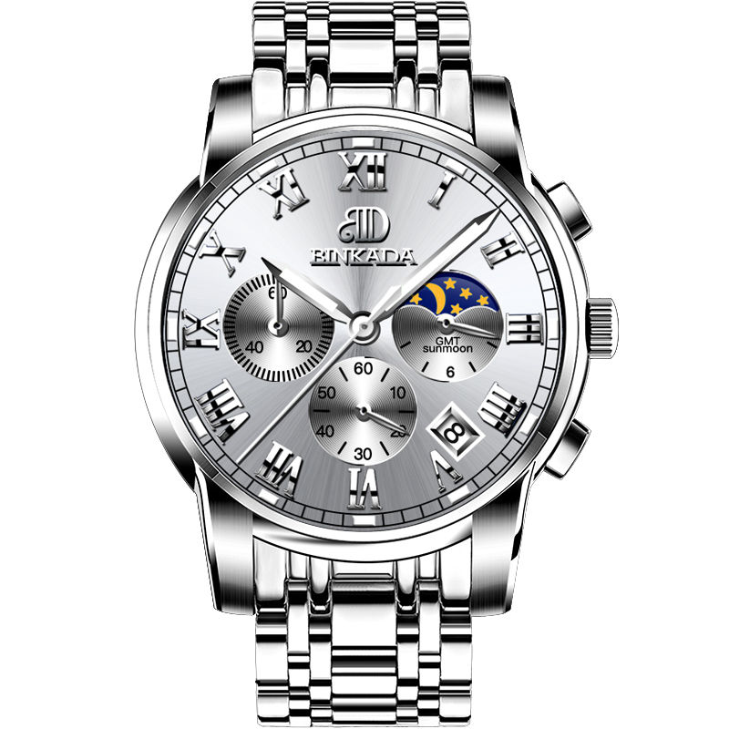Thumbnail: Luxury Quartz Watch for Men – Custom Logo, Stainless Steel, Business Style