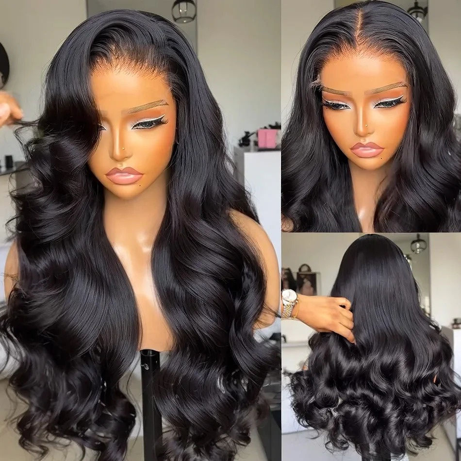 Thumbnail: Vietnamese Body Wave 210 Density Transparent Lace Front Wig