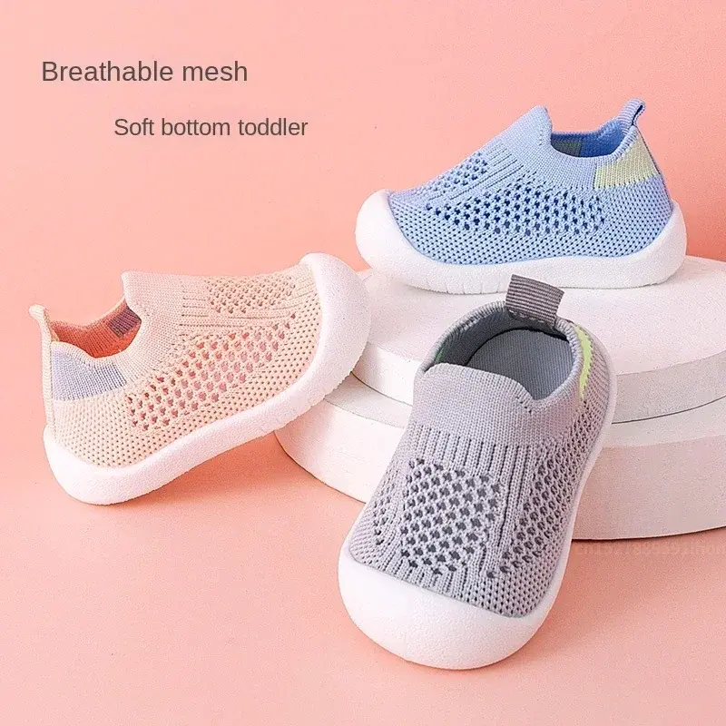 Thumbnail: Toddler Slip On Mesh Sneakers Lightweight Breathable Tennis Style Shoes