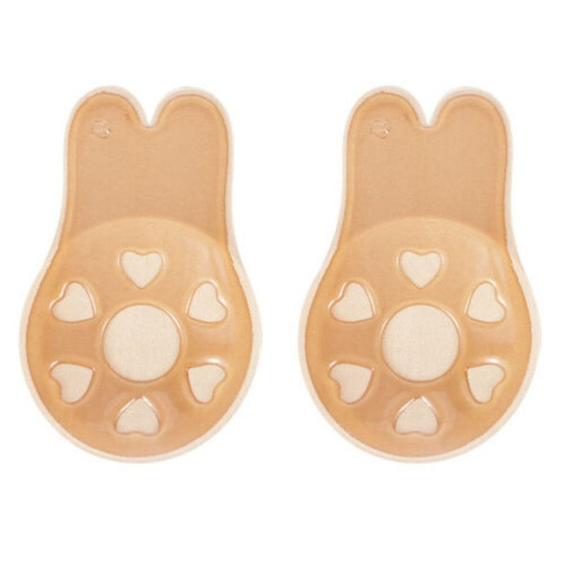 Thumbnail: Strapless Silicone Push Up Bra with Adhesive Support and Reusable Nipple Covers