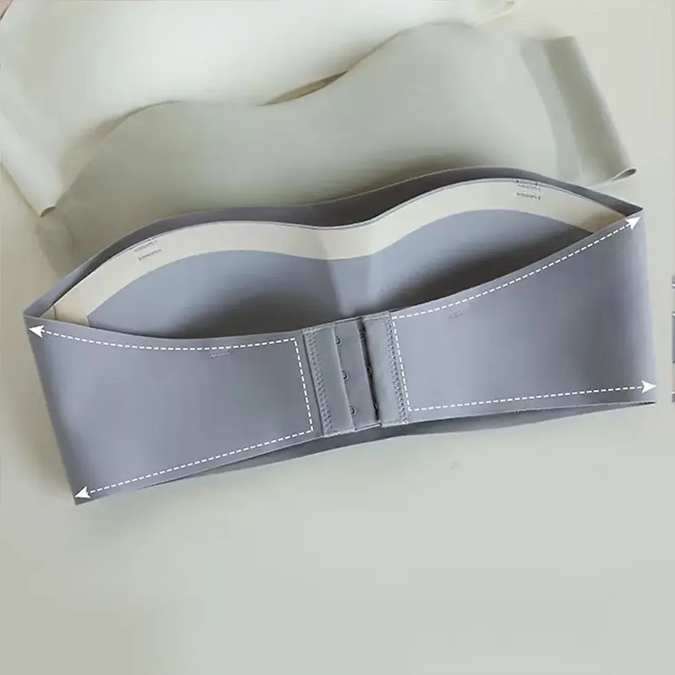Thumbnail: Women Tube Strapless Bra Chest Wrap Bandeau Seamless Breathable Underwear Bra