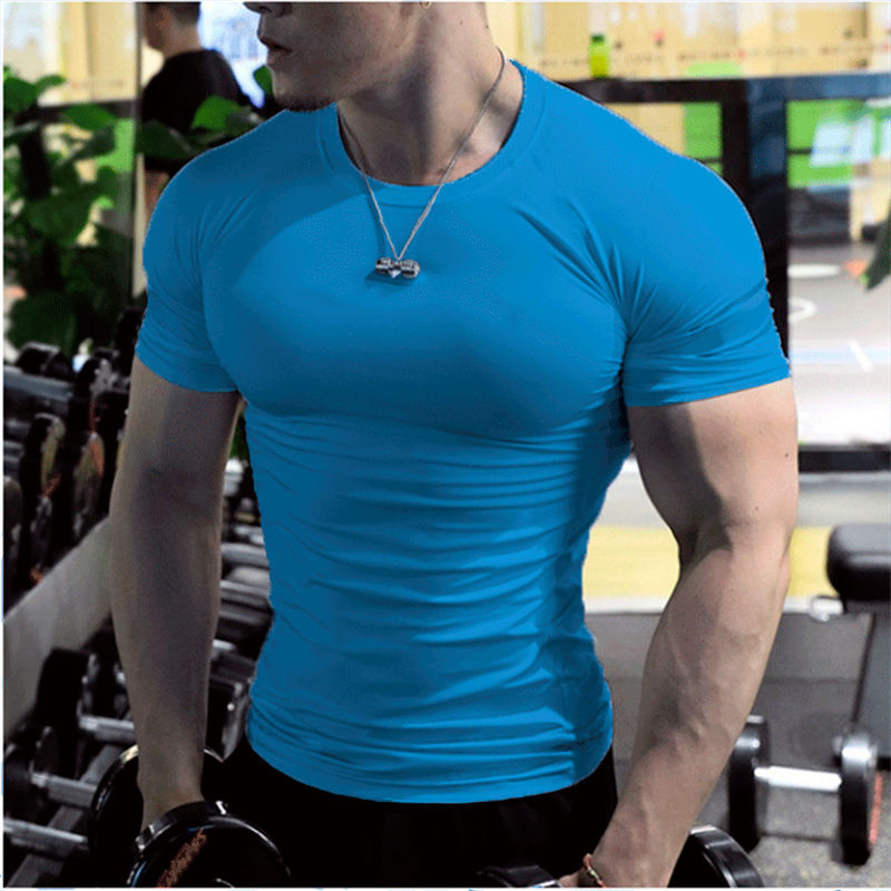 Thumbnail: Oversized Men's Sport T-Shirt – Quick Dry Compression Gym Top