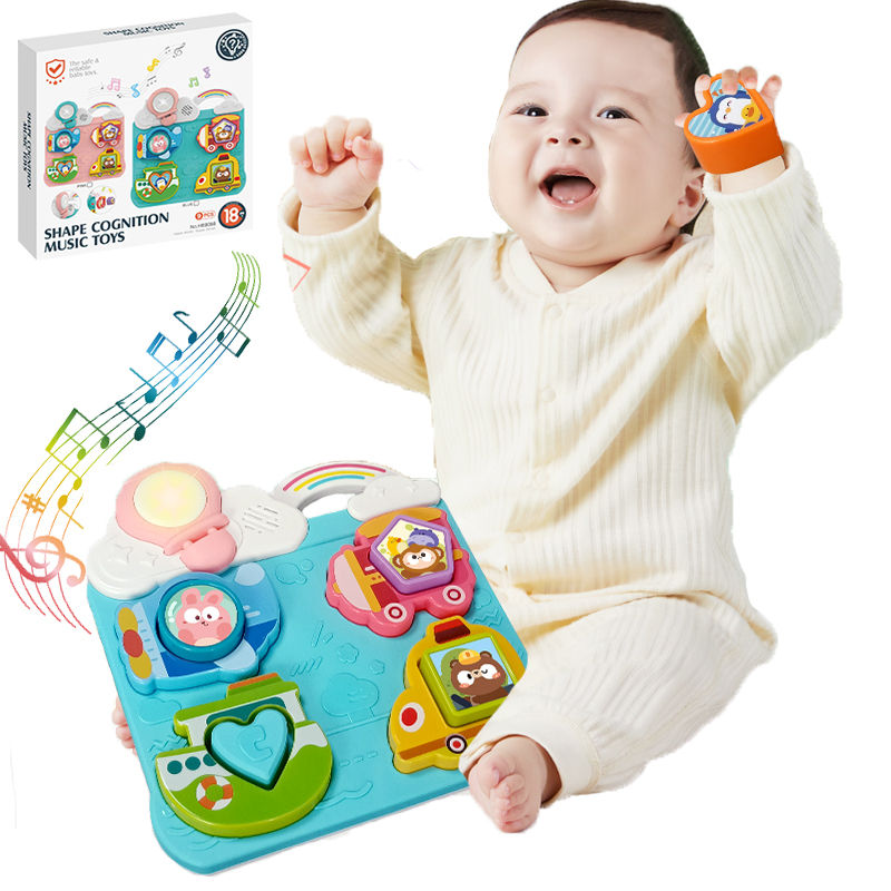 Montessori Baby Shape Cognitive Matching Board Game with Sound