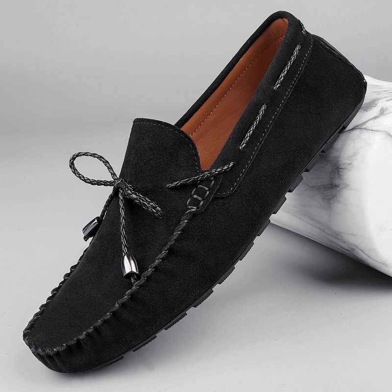 Thumbnail: Men's Classic Suede Leather Loafers – Slip-On Casual Flats for Daily Comfort