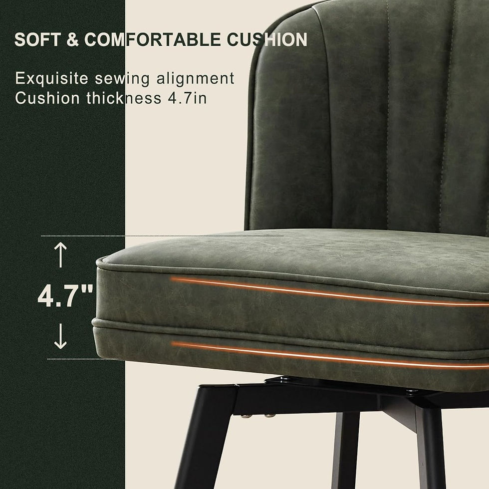 Thumbnail: Set of 2 Modern Bar Stools – 26" Counter Height, Upholstered with Backres