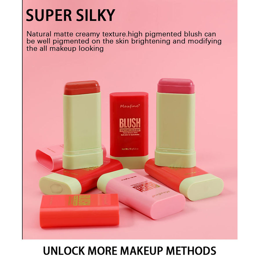 Thumbnail: MAXFINE Multi-Functional Blush Stick – Waterproof, Long-Lasting, Easy to Apply