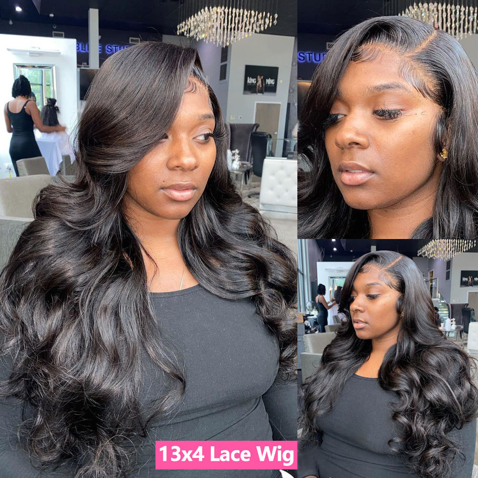 Thumbnail: Body Wave HD Lace Frontal Wig 360 Lace 13x4/13x6 Brazilian Human Hair