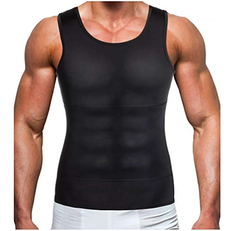 Thumbnail: SELUDEE Men's Compression Tank Top – Sleeveless Gym Training Shirt