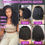Thumbnail: Short Deep Wave Bob Wig with 13x6 HD Lace Frontal Malaysian Hair