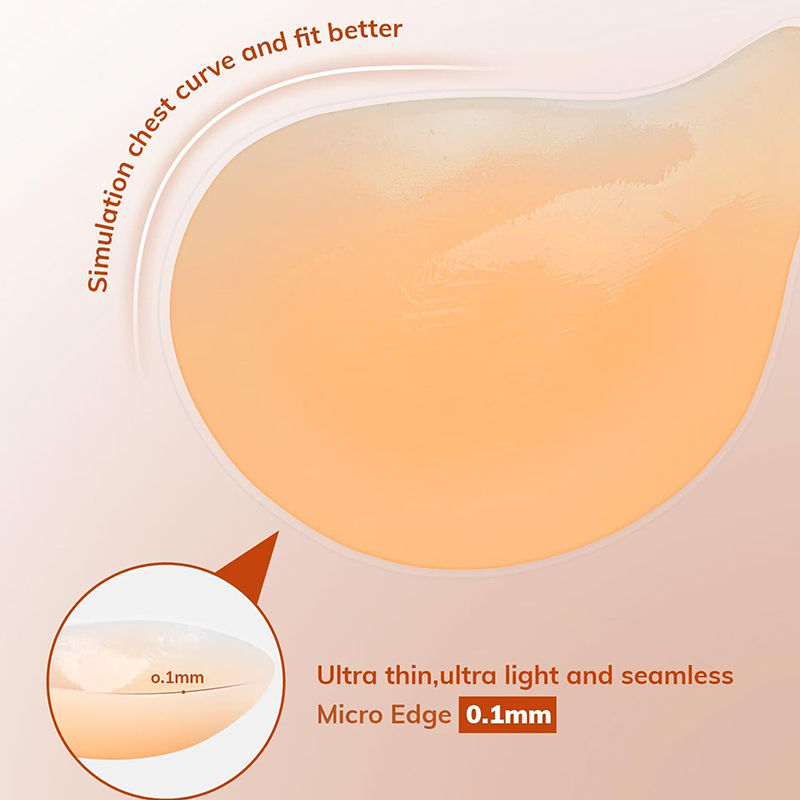Thumbnail: Ultra Thin Adhesive Nipple Covers for Women with Seamless Breast Lift Support