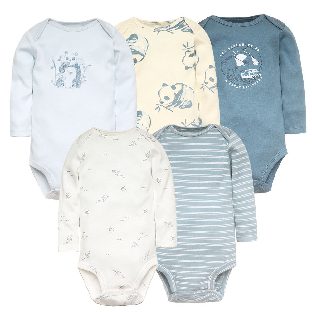 5-Piece Newborn Baby Clothes Set – Cotton Outfits for Boys & Girls