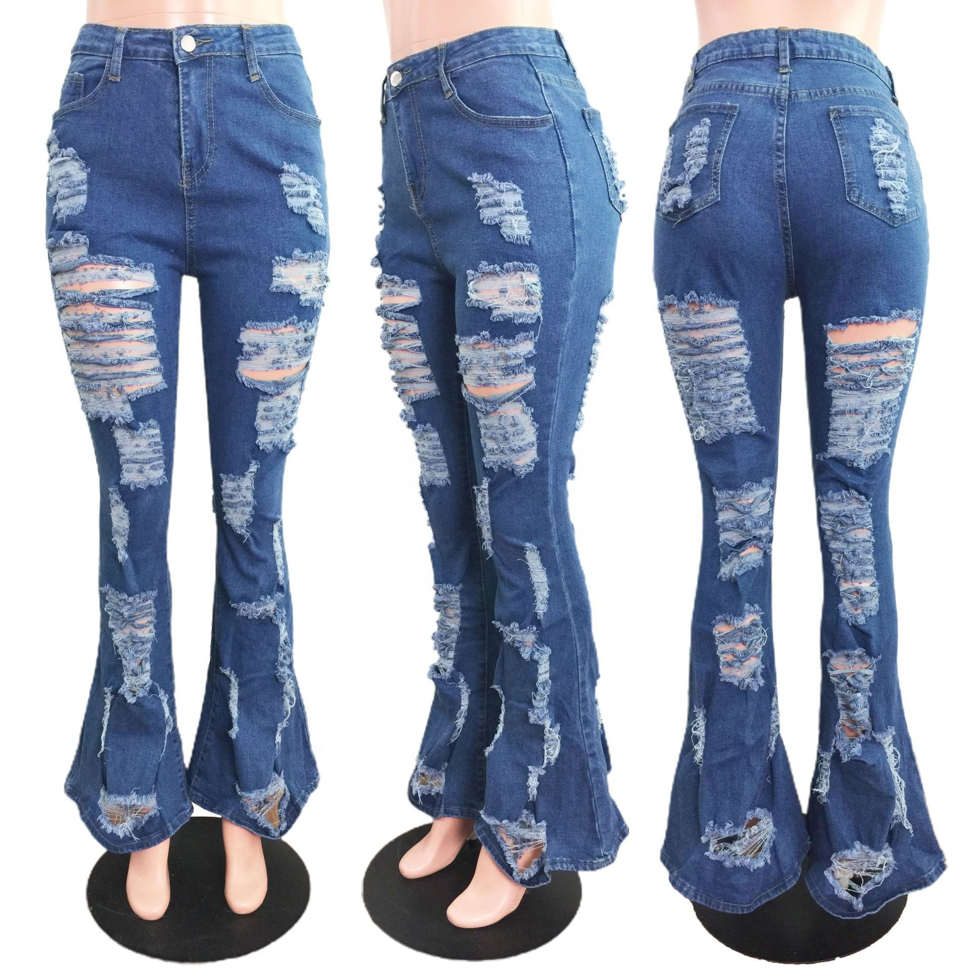 Women's High Waist Streetwear Jeans – Slim Fit, Trendy Denim, Urban Style