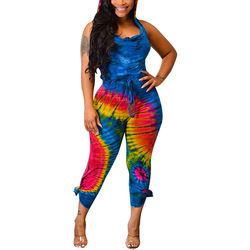 Thumbnail: Women’s Backless Hooded Sleeveless Summer Jumpsuit