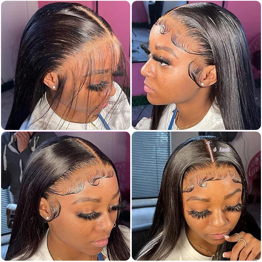 Straight Lace Frontal 13x6 Transparent Closure – Brazilian Remy Hair