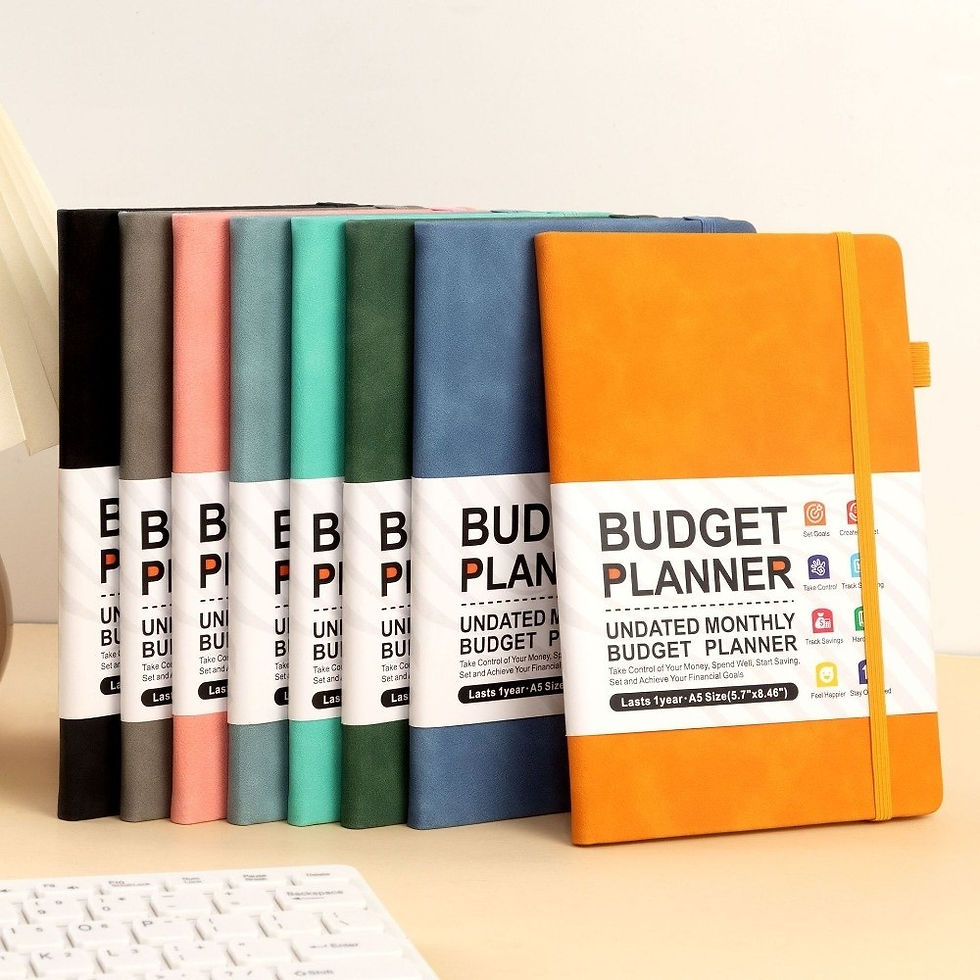 Thumbnail: A5 Cash Budget Planner Notebook with 7 Color Options for Expense Tracking