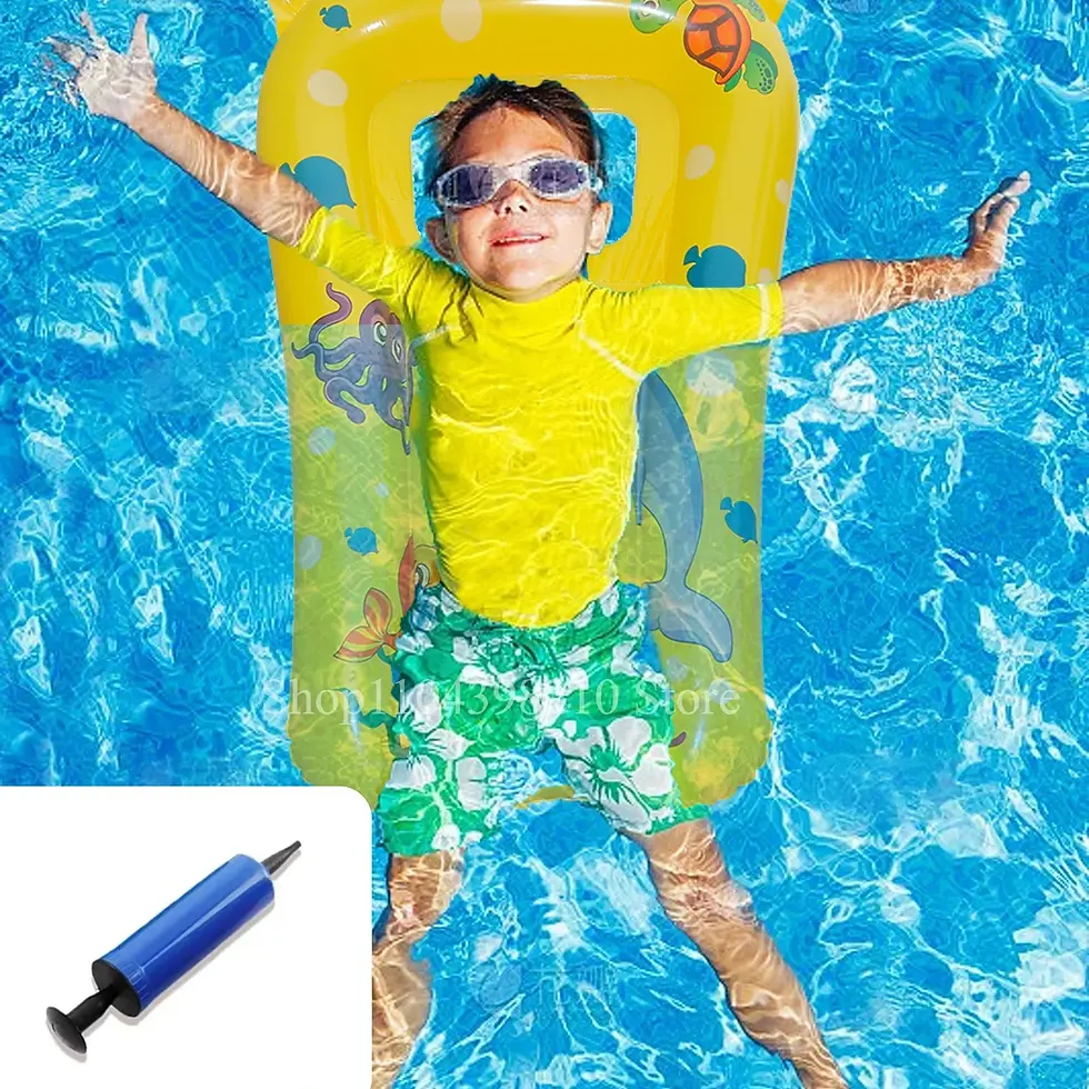 Thumbnail: Inflatable Pool Floating Seat – Water Hammock Swim Ring for Adults & Kids